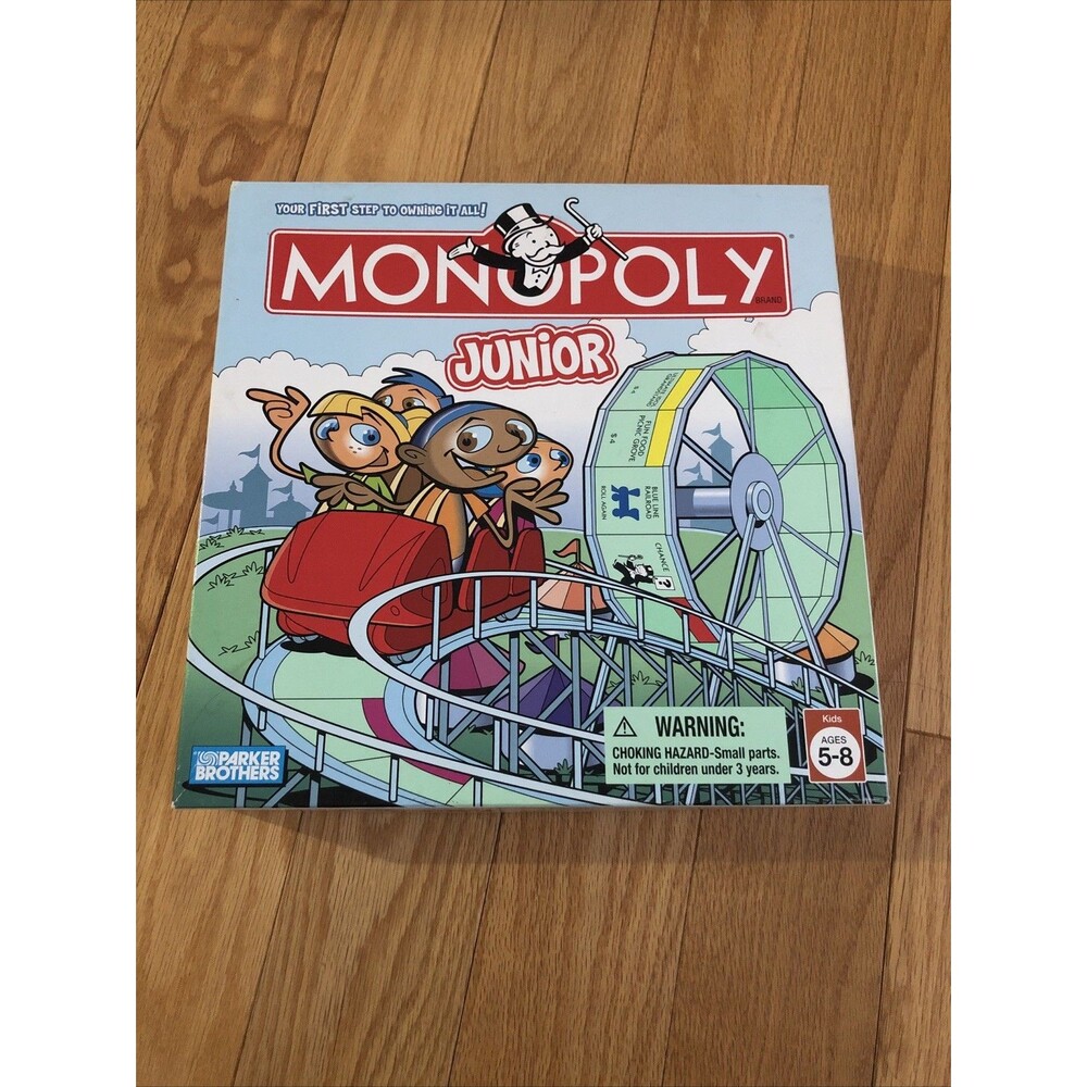 Monopoly Junior Board Game Parker Brothers Hasbro 2005 Complete